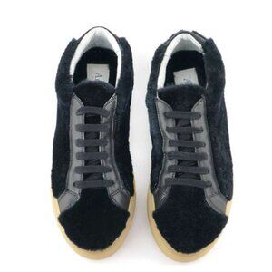 Shearling sneakers, luxury designer, handmade Italy 7.5, 8, 8.5, 9, 9.5, 10